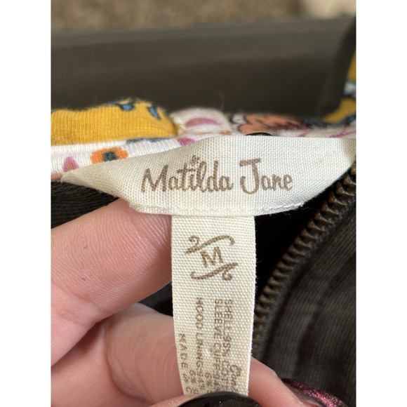 Matilda Jane Floral Patchwork Zip Hoodie M - Picture 3 of 5